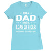 i'm a dad and loan officer Ladies Fitted T-Shirt