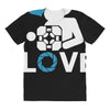 portal true love   aperture lab video gamer teleport online pc goal te All Over Women's T-shirt
