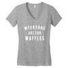 Weekends Are For Waffles Women's V-Neck T-Shirt