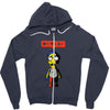 nobody likes him Zipper Hoodie