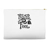 read a book, fool Accessory Pouches