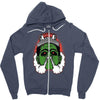 coil head Zipper Hoodie