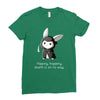 grim bunny Ladies Fitted T-Shirt