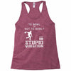 to bowl or not to bowl Racerback Tank