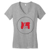 please red Women's V-Neck T-Shirt