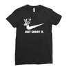 just shoot it Ladies Fitted T-Shirt