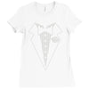 youth kids tuxedo Ladies Fitted T-Shirt