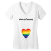 Worth The Wait Rainbow Women's V-Neck T-Shirt