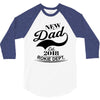New Dad 2018 Rokie Dept. 3/4 Sleeve Shirt