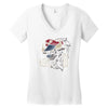 master bison Women's V-Neck T-Shirt