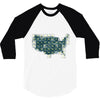 periodic table of the states 3/4 Sleeve Shirt