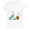 at last we meet Ladies Fitted T-Shirt