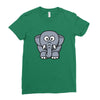 kids elephant Ladies Fitted T-Shirt
