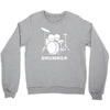drummer drum kit indie rock music Crewneck Sweatshirt