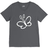 butterfly sticker vinyl V-Neck Tee
