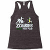 zombies hate fast food Racerback Tank