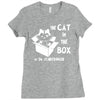 the cat in the box Ladies Fitted T-Shirt