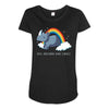 real unicorns have curves Maternity Scoop Neck T-shirt