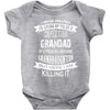 Super Cool Grandad Of A Freaking Awesome Granddaughter Baby Onesie