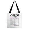 March Girl Facts Pisces Tote Bags
