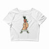 go vegan 6 Crop Top
