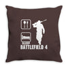 eat sleep battlefield 4, funny Throw Pillow