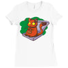 pizza cat Ladies Fitted T-Shirt