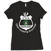 cia badge cider imbibing anarchist with badge Ladies Fitted T-Shirt