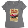 sell midget ideal birthday gift or present Women's Triblend Scoop T-shirt