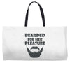 mens bearded Weekender Totes