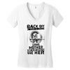 Back Of I Have A Crazy Grandmother And I am not Afraid To Use Her Women's V-Neck T-Shirt
