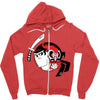 samurai jack and aku yin yang Zipper Hoodie