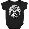 cat skull Baby Bodysuit