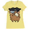 pirates face Ladies Fitted T-Shirt