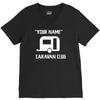 personalised your name caravan club funny gift V-Neck Tee