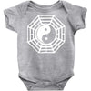 i ching ying and yang Baby Bodysuit