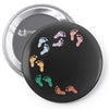 Baby Colorful Foot Pin-back button