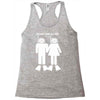 never dive alone scuba diving Racerback Tank