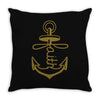 anchored faith Throw Pillow