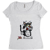 anxious cat Women's Triblend Scoop T-shirt