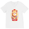 brown bear V-Neck Tee