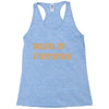 incase of emergency Racerback Tank