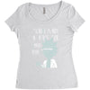 not for smart people Women's Triblend Scoop T-shirt