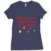 ocd obsessive christmas disorder Ladies Fitted T-Shirt