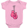 boxing gloves breast cancer Baby Bodysuit