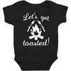 lets get toasted Baby Bodysuit