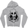 bart skull Zipper Hoodie