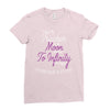 I Love My Trucker To The Moon And Back To Infinity And Beyond Forever Ladies Fitted T-Shirt