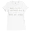 personalised daddy Ladies Fitted T-Shirt