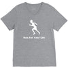 run for your life V-Neck Tee